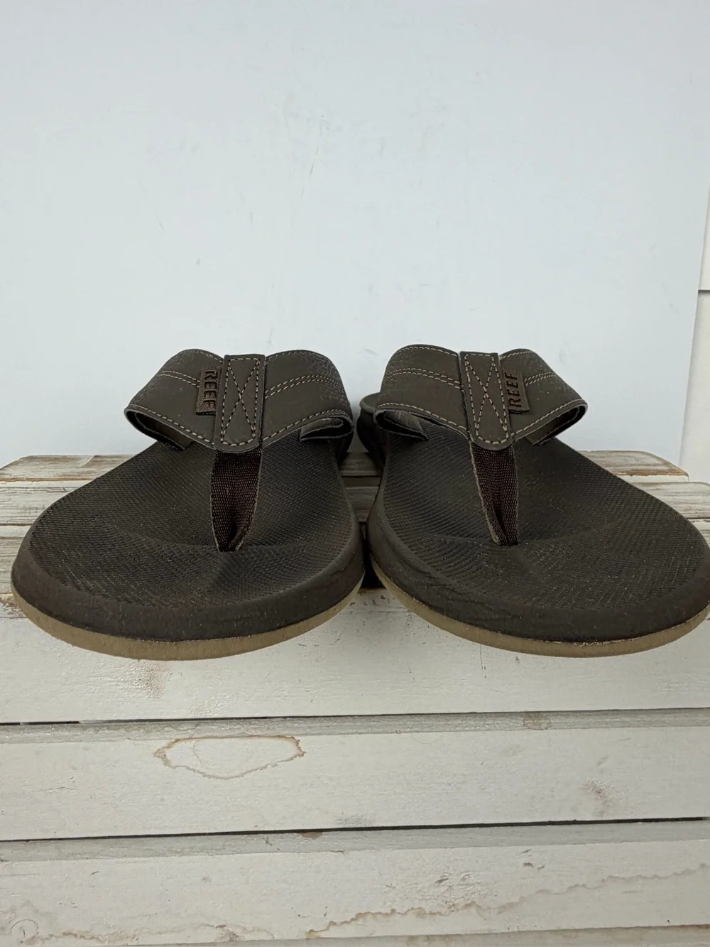 Reef Element TQT Flip-Flops textured synthetic straps men’s size 10